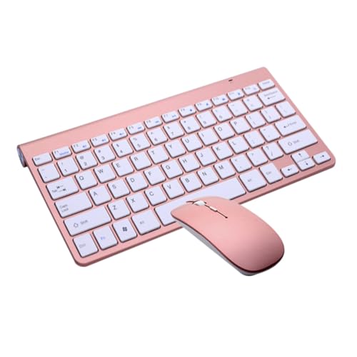 Teclado con ratón inalámbrico para casa y exteriores, combo ultrafino para teléfono y PC