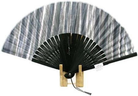 Ando SKM-2 Men's Somei Washi Fan, Uneven Dyed, Green