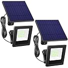 Awanber 2 Pack Solar Wall Mount Lights - Super Bright Solar Security Flood Lights for Outdoor Use, IP65 Waterproof, Dusk to Dawn