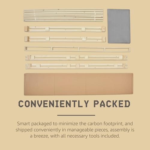 Image of Hercules 4 Inch Low Profile Foundation Mattress Box Spring Replacement, Twin