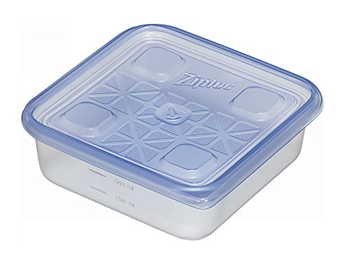 Amazon｜ジップロックコンテナー 正方形 700ml 2個入｜保存容器