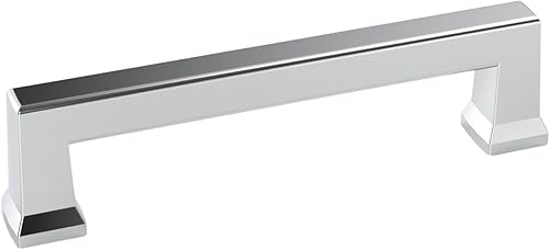 Miniatura 9 de 30882 - Paquete de 10 tiradores de puerta y cajón, 6 pulgadas de centro a centro, níquel satinado cepillado