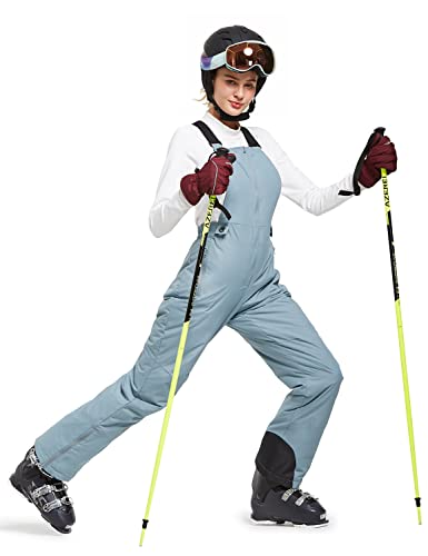 Baleaf Women's Insulated Waterproof Ski Bib Overalls Snow Windproof Snowboarding Pant Grey Size Xl #TOP3