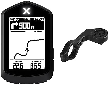 XOSS NAV Cycling Computer GPS Wireless Ant+ Cycling Computer GPS with Bluetooth, IPX7 Waterproof Bicycle Speedometer Odometer with 2.4Inch LCD and Auto Backlight Fits All Bikes