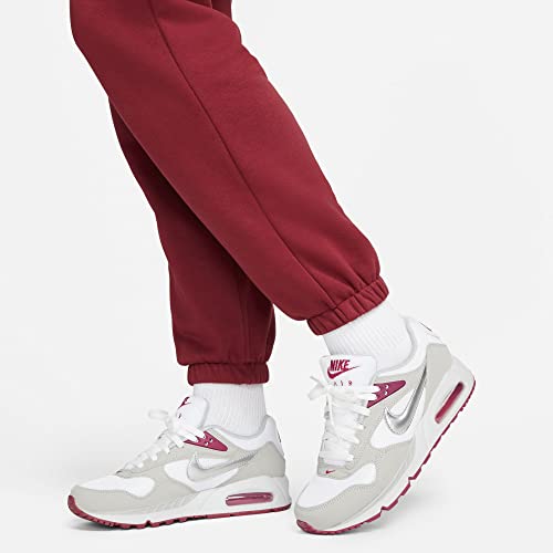 Nike Women's Sportswear Essential Fleece Sweatpants, Pomegranite/Black, L Regular US - Image 5