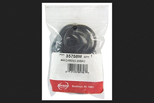 Danco 1-9/16 in. OD x 1-5/16 in. ID, Rubber, #44 O-Ring, 20 per bag, 35758W