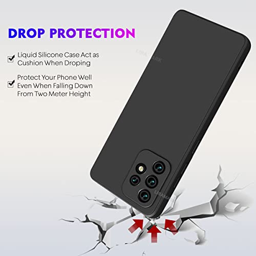 LIRAMARK Silicone Soft Back Cover Case for Samsung Galaxy A52 / Galaxy A52s 5G (Black) 5 41EesHCQgRL