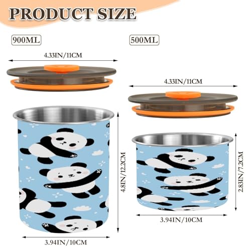 Contenedor hermético de acero inoxidable para café 500ml miniatura 2