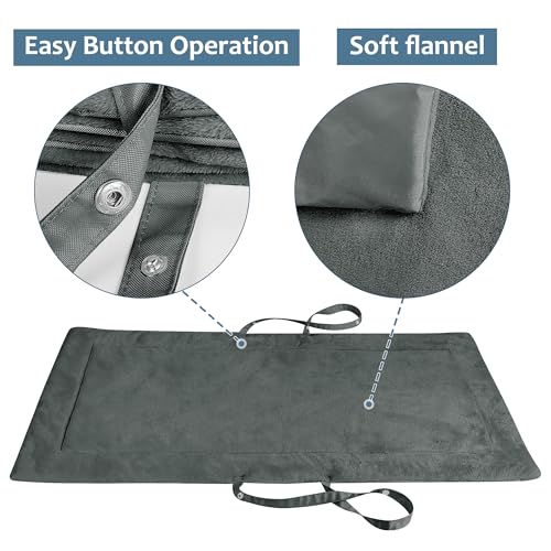 Kritter Planet wasserdichte Katze Hundematte, Faltbare Waschbare Haustier Outdoor Hundedecke für Reisen Camping Outdoor, Faltbare Haustiermatte mit Griffen, Kleine Mittlere Hundebettdecke 127 x 70CM