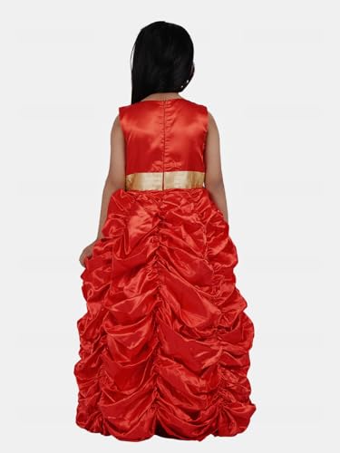 Image of SOFYANA Satin Formal Special Occasion Dress for A Young Girl Dressy Children's Wear Frock