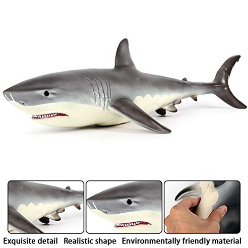 Homnive Great Shark Toy Figures - Realistic Animals Action Figures - Ocean Huge White Whale Playset Educational Learning Toys For Kids Party Suppliers #TOP3