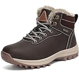 Mishansha Kids Snow Hiking Boots Waterproof Boy's Girl's Winter Boot Slip Resistant Outddor Fur Line
