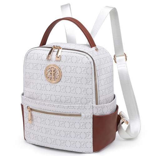 Image of JULIE FERRARO Small Backpack Purse for Ladies Women Fashion Multi Pockets Daypacks with Front Zip Pocket