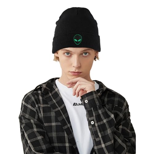 Image of Cool Graphic Beanie for Men and Women - Black