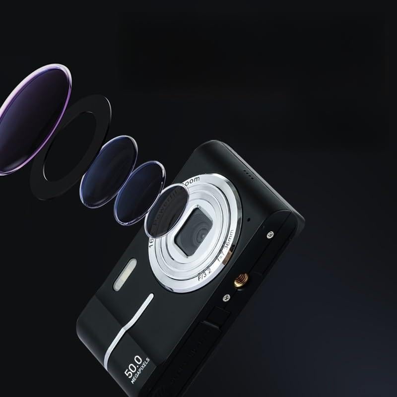 Appareil photo numérique 4K rose avec zoom 16x, écran 2,4 pouces et carte mémoire 32 Go incluse
