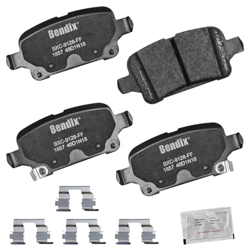 Image of Bendix Priority1 CFC1857 Ceramic Rear Brake Pads for Chevrolet Bolt EUV 2023-2022, Bolt EV 2023-2017, Cruze 2019-2016, Volt 2019-2016