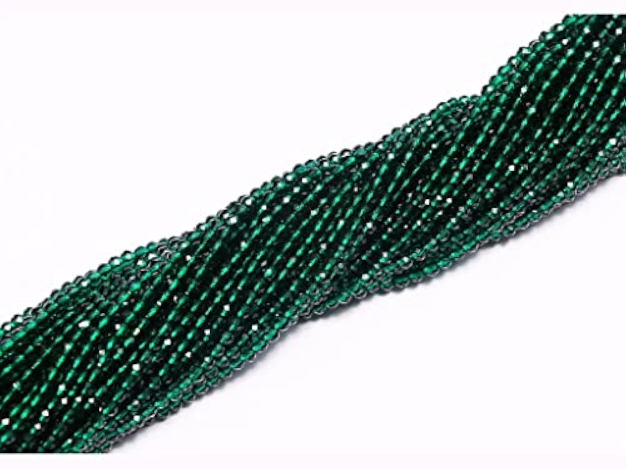 Dark Green Hydro Spherical Crystal Beads for Jewellery Making