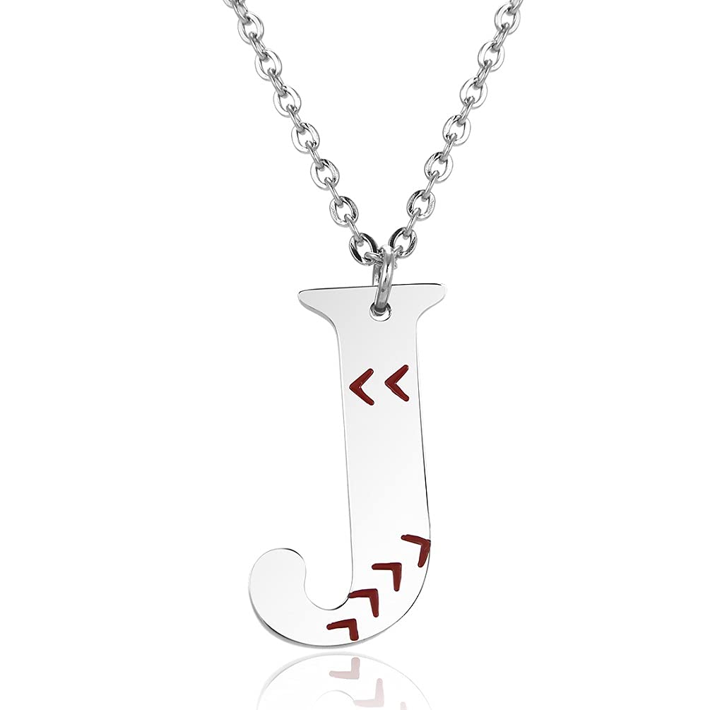 SAKAIPAA-Z 26 Letters Necklace Sideways Large Initial Necklace Golden Silver tone Big Letter Script Name Stainless Steel Pendant Monogram Necklace for Women Gifts Necklace Jewelry