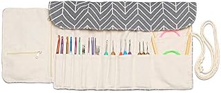 Teamoy Knitting Needle Wrap, Knitting Needle Cases with Slots for Knitting Needles (up to 14-Inch/35.5cm), Crochet Hooks, Circular Knitting Needles and Accessories-NO ACCESSORIES INCLUDED, Tree