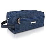 IMPERMEABLE Y DE CÓMODO USO, ya que, gracias a sus materiales de fabricación, los líquidos no podrán filtrarse en el interior de su bolsa de aseo, y esto le permitirá poder hacer uso de ella en cualquier lugar con agua de manera cómoda y despreocupada.