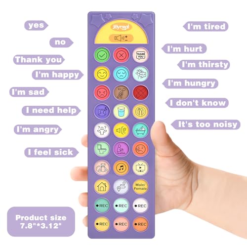 AAC Device for Autism, Joyreal Non Verbal Communication Tools for Speech Therapy & Stroke Rehab. Autism Talking Aids with 6 Programmable Buttons & Adjustable Volume, Autism Toys for Kids and Adults - Image 6