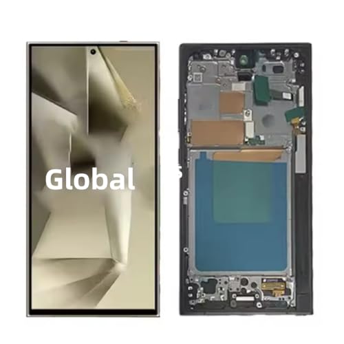 Écran tactile LCD TFT pour Samsung S24 Ultra S928B bloc complet avec châssis noir