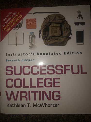 successful college writing 7th.ed. instructor's evaluation copy