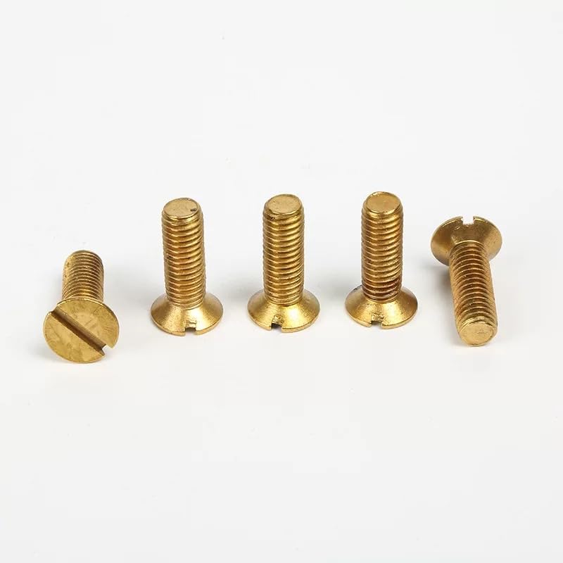 Tornillo de máquina de acero inoxidable Tornillos de latón con cabeza plana avellanada ranurada M4-M12(M8 x 1.25 x 30mm)