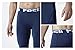 TSLA Men's Athletic Compression Pants, Thermal Wintergear Running Tights, Sports Leggings, Zero Cold Pants Midnight Navy, Medium