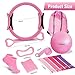 Home Pilates Kit for Women - 12 inch Pilates Ring, 9 inch Ball & Resistance Bands Set, Complete Pilates Equipment with Figure 8 Band, Hip Belt & Accessories for Beginners' Home Workouts