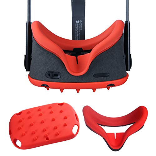 Eyglo Funda Protectora de Silicona + Mascarilla para Oculus Quest VR Headset Anti-Shock Anti-Fall Cover Oculus Quest Accesorios