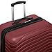 TOTAL TRAVELWARE Everest Expandable Hardsided Spinner (Wine, 24-Inch Checked Medium)