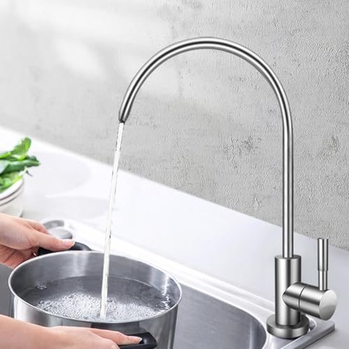 Filtre à eau potable pour évier et robinet de cuisine en acier inoxydable