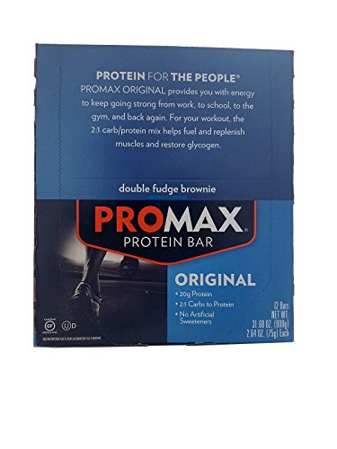 Promax Protein Bar Double Fudge Brownie - 12 barras 75 g miniatura 1