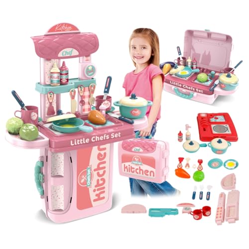 COZINHA INFANTIL 3 EM 1 KIT MALETA CHEF BRINQUEDO MC1006R