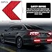 Sylvil 20 PCS Car Arrow Reflective Stickers, Waterproof Safety Warning Sign Reflective Decal, High Night Visibility Reflector Tape for Auto Trunk Rear Bumper Body, Car Accessories (Red)