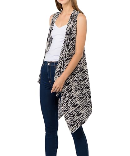 Image of Scarfand's Women's Sheer Open Front Lightweight Sleeveless Long Duster Cardigan Vest