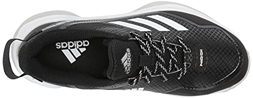 Adidas Boy's Icon 7 Turf Baseball Shoe, Black/Silver Metallic/Silver Metallic, 1.5 Little Kid #TOP4
