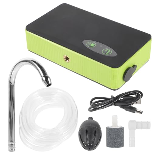 Aérateur poisson vivant : pompe à oxygène portable VILLCASE induction 2000mAh pour seau