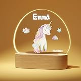 Giftove Lampara Personalizada con Nombre - Regalos Bebes Recien Nacidos Originales - Regalo Bautizo Niño - Luz Nocturna Infantil de Metacrilato Base de Madera - Regalos Navidad Personalizado 0-3 Años