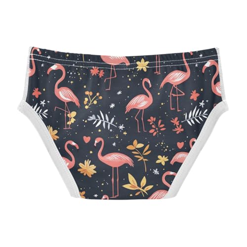 Wusikd Flamingo Boys' Underwear Cotton Flowers Leaves Boys Briefs Soft Toddler Underwear 2T2
