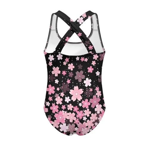 Image of JEOCODY Swimsuit for Girls One Piece Bathing Suit for Teens Crossback Hawaiian Beach Swimwear
