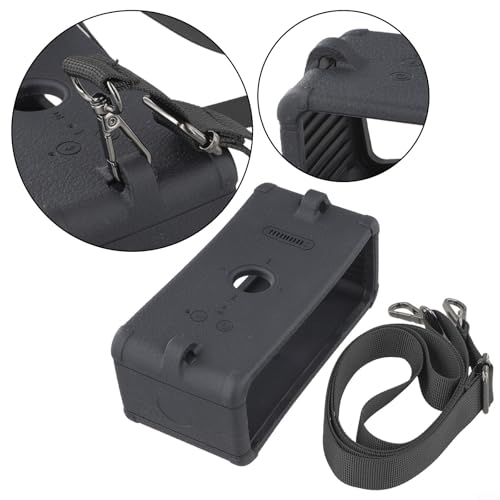 Funda de silicona para Marshall Emberton III con correa de hombro y protector blanco 6