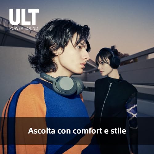 Image of Sony ULT WEAR - Wireless Noise Cancelling Headphones, ULT POWER SOUND, Ultimate Deep Bass, Same Processor as WH-1000XM5, Clear Calls, 30hr Battery, IOS & Android - Forest Gray
