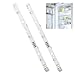 2 Stück LED-Lichtleiste LED Kühlschrank Licht für Rongsheng Hisense Gorenje Kühlschrank E349766 MDDZ-162A 1629348 1529227 DC12V 2W Kühlschranklampe Kaltweiß Lichtleiste Ersatzteile für Kühlschränke
