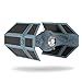 Hallmark Keepsake Christmas Ornament 2019 Year Dated Star Wars Darth Vader's TIE Fighter With Light and Sound