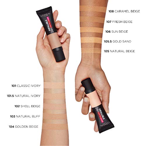 Image of L'Oreal Paris Infallible 24h Matte Cover Foundation, 104 With Brush Set, 104, 35 ml