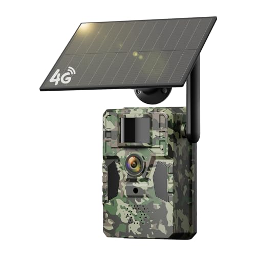 TKENPRO Trail Camera, 2K Cellular Trail Camera with Built in 4G SIM Card Unlimited Data Plan Game Camera, 0.2s Trigger Speed Trail Cameras with Night Vision Motion Activated Waterproof IP66 Trail Cam