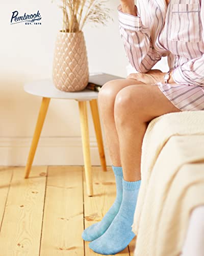 Pembrook Bamboo Diabetic Socks For Women & Men - 6 Pairs Ankle Length Diabetic Socks Women | Bamboo Socks Womens | Neuropathy Socks For Women #TOP4