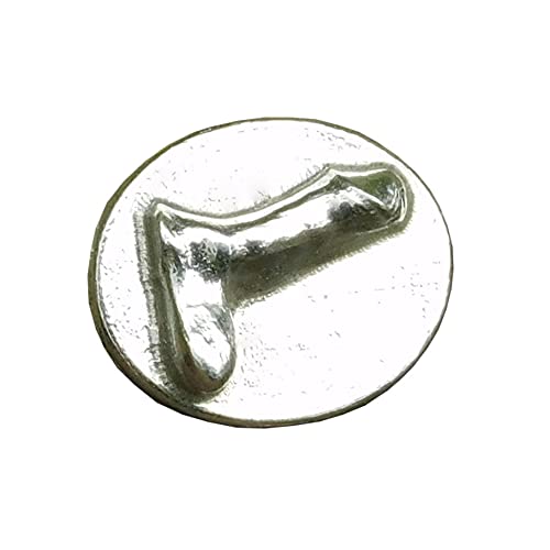 Penis Pocket Token, Erotic Pocket Token, Handcast, in Fine Pewter, by William Sturt